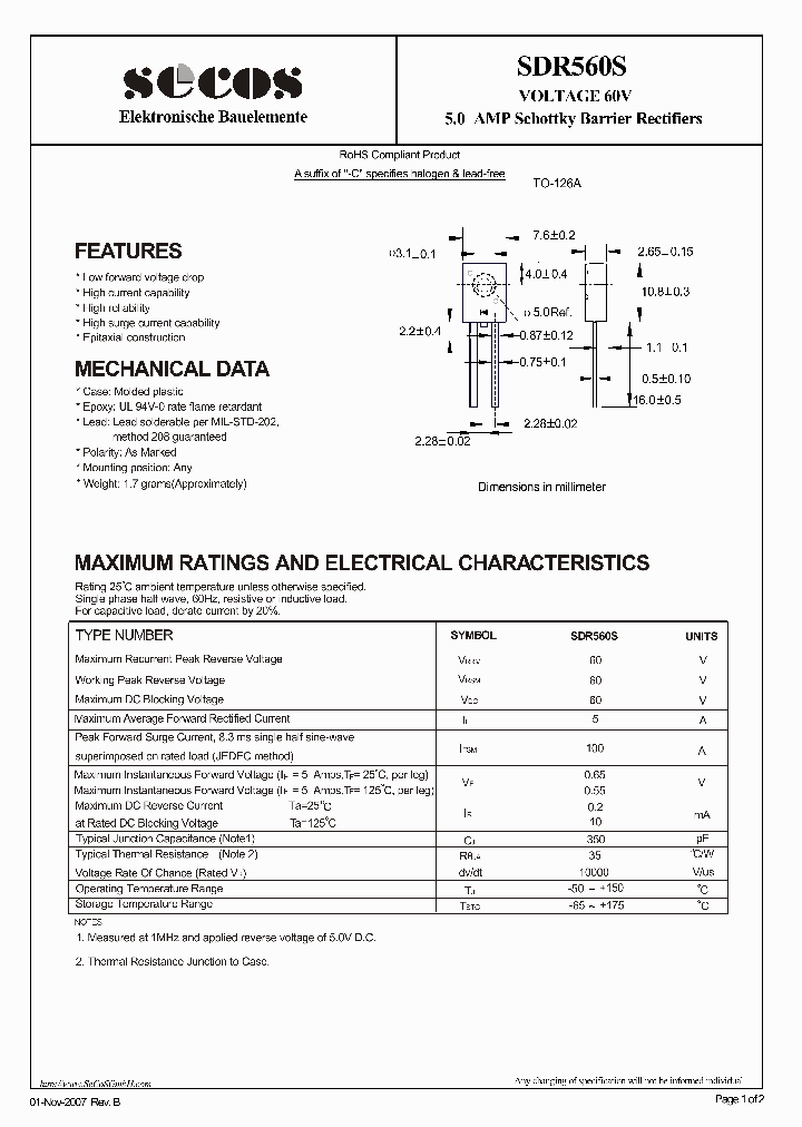 SDR560S-15_8610994.PDF Datasheet