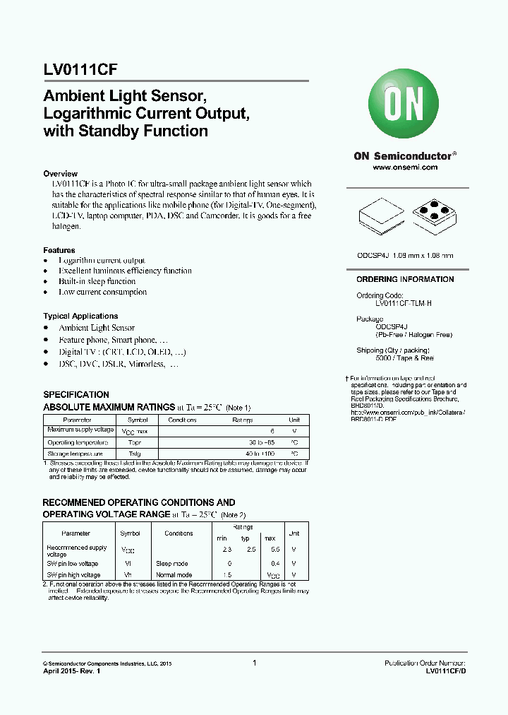 LV0111CF_8612793.PDF Datasheet