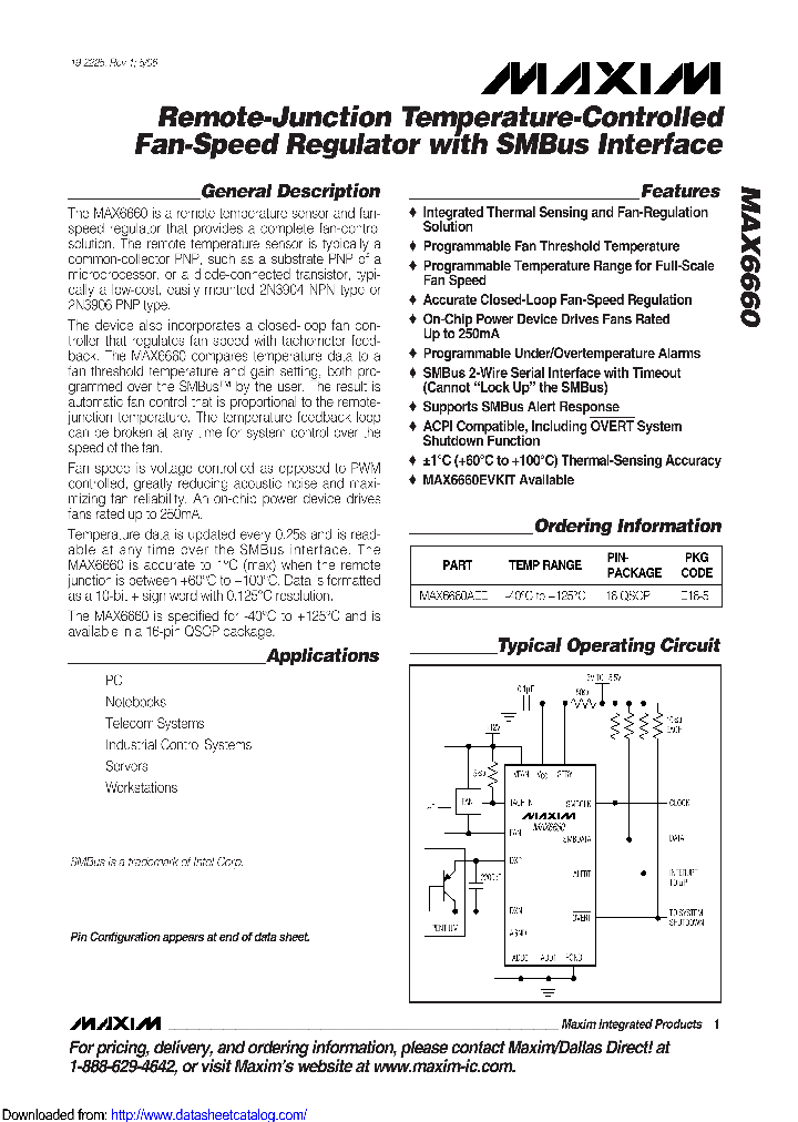 MAX6660AEET_8613362.PDF Datasheet