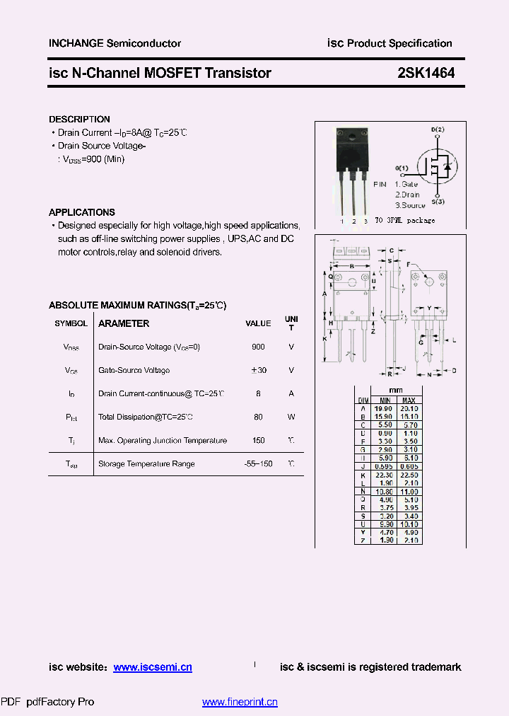 2SK1464_8614959.PDF Datasheet