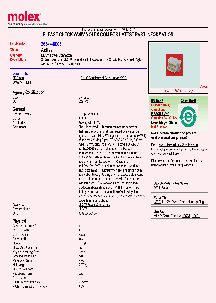 36644-0003_8616385.PDF Datasheet
