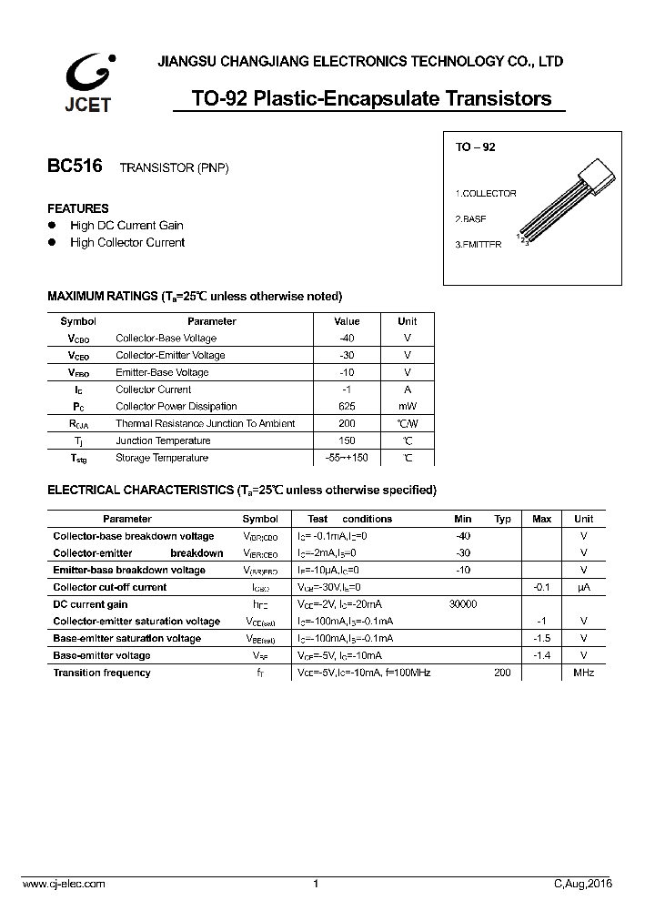 BC516_8622865.PDF Datasheet