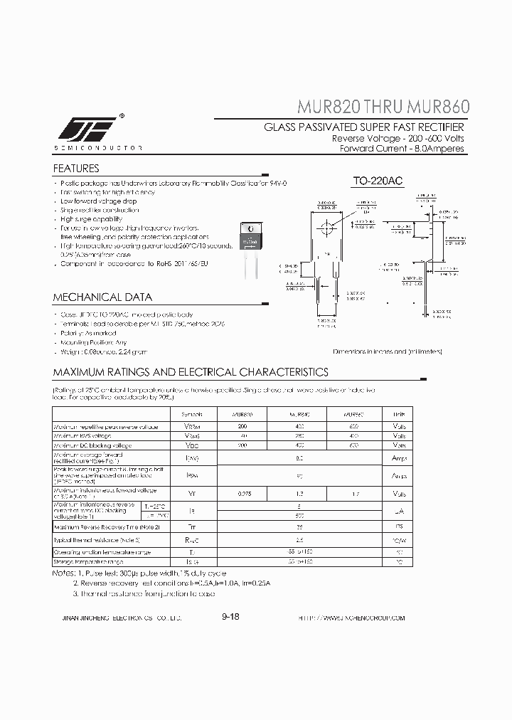 MUR824_8624076.PDF Datasheet