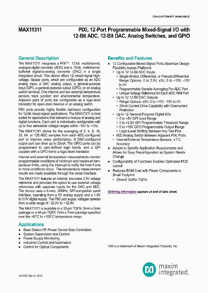 MAX11311_8627221.PDF Datasheet
