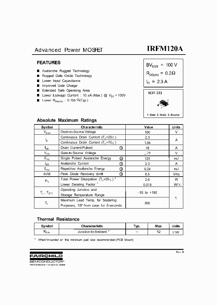IRFM120A_8632721.PDF Datasheet