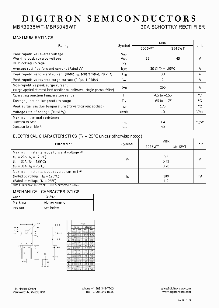 MBR3045WT_8637416.PDF Datasheet