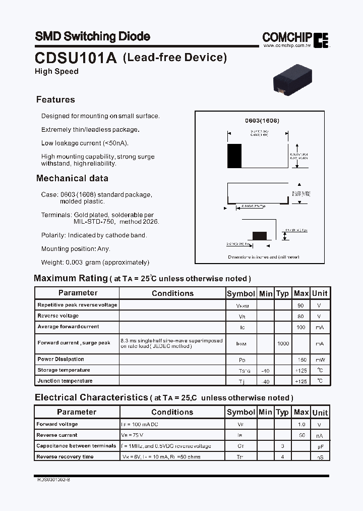 CDSU101A_8641291.PDF Datasheet