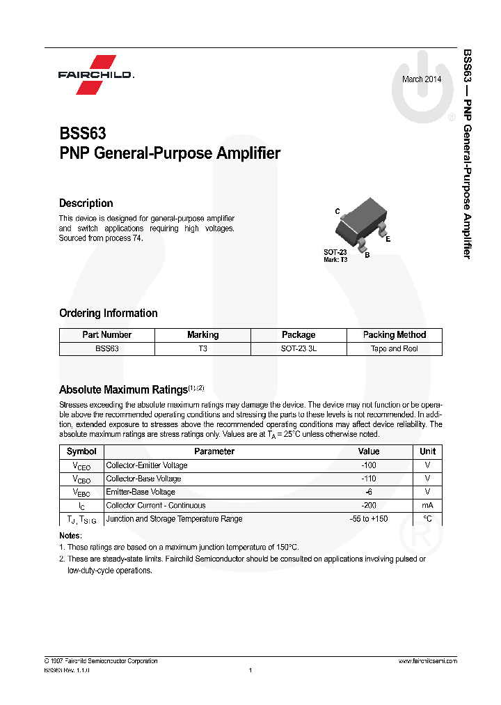 BSS63_8646568.PDF Datasheet