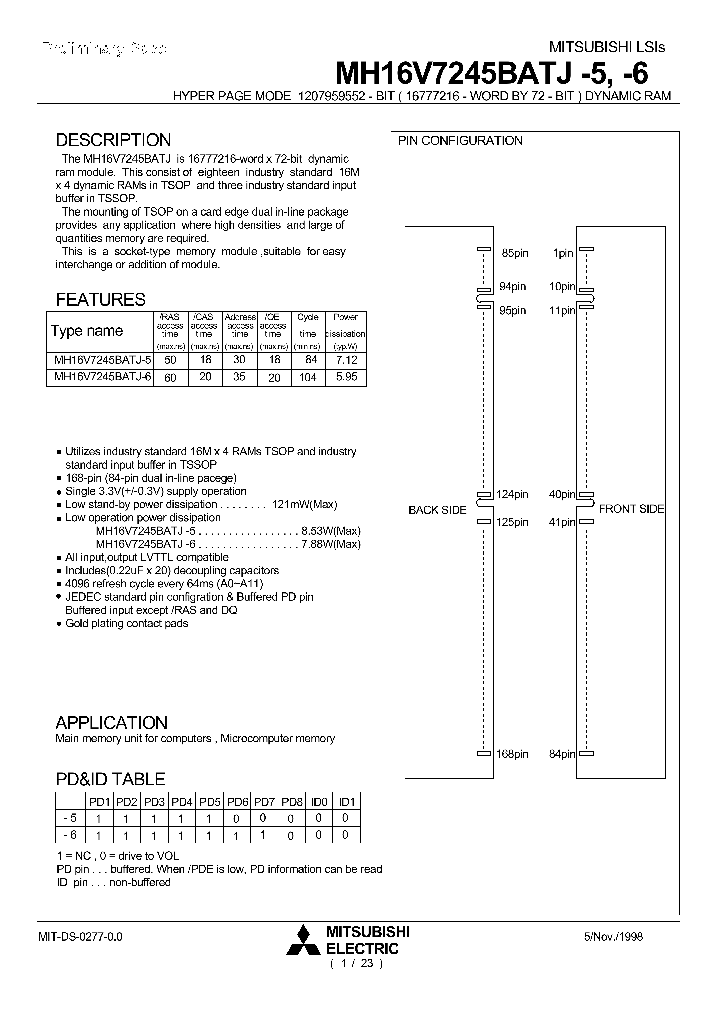 MH16V7245BATJ-5_8655472.PDF Datasheet