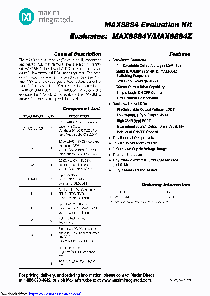 MAX8884EVKIT_8656559.PDF Datasheet