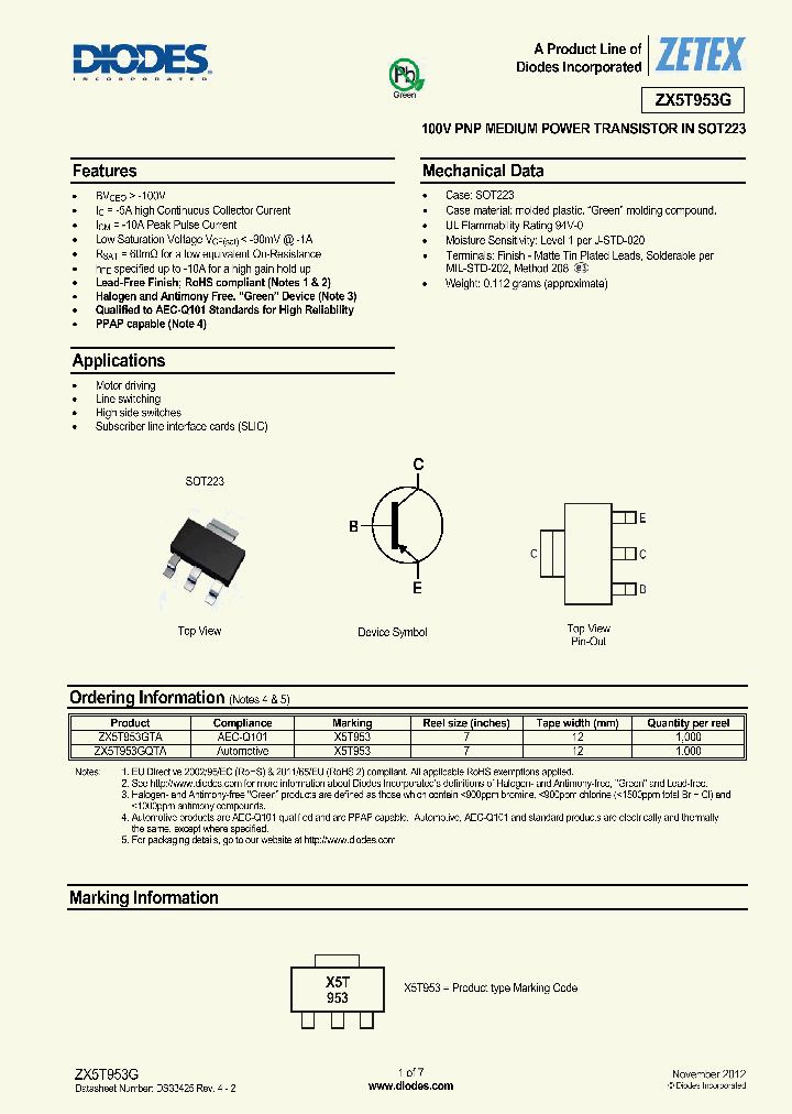 ZX5T953GQTA_8658198.PDF Datasheet
