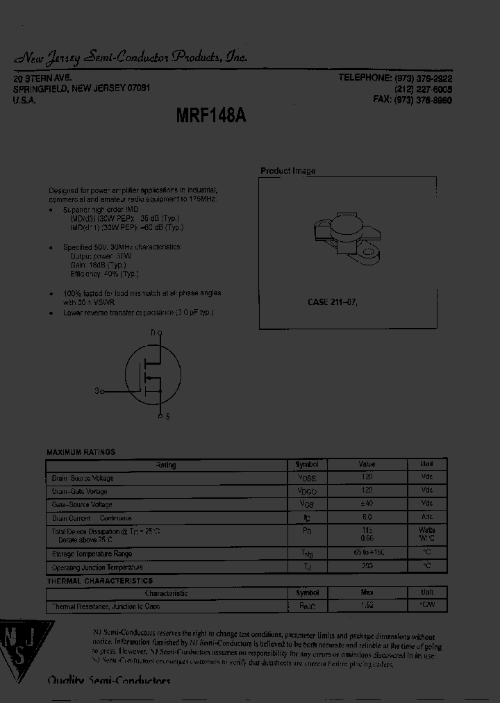 MRF148A_8659100.PDF Datasheet