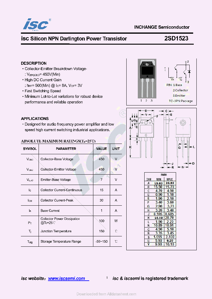 2SD1523_8659910.PDF Datasheet