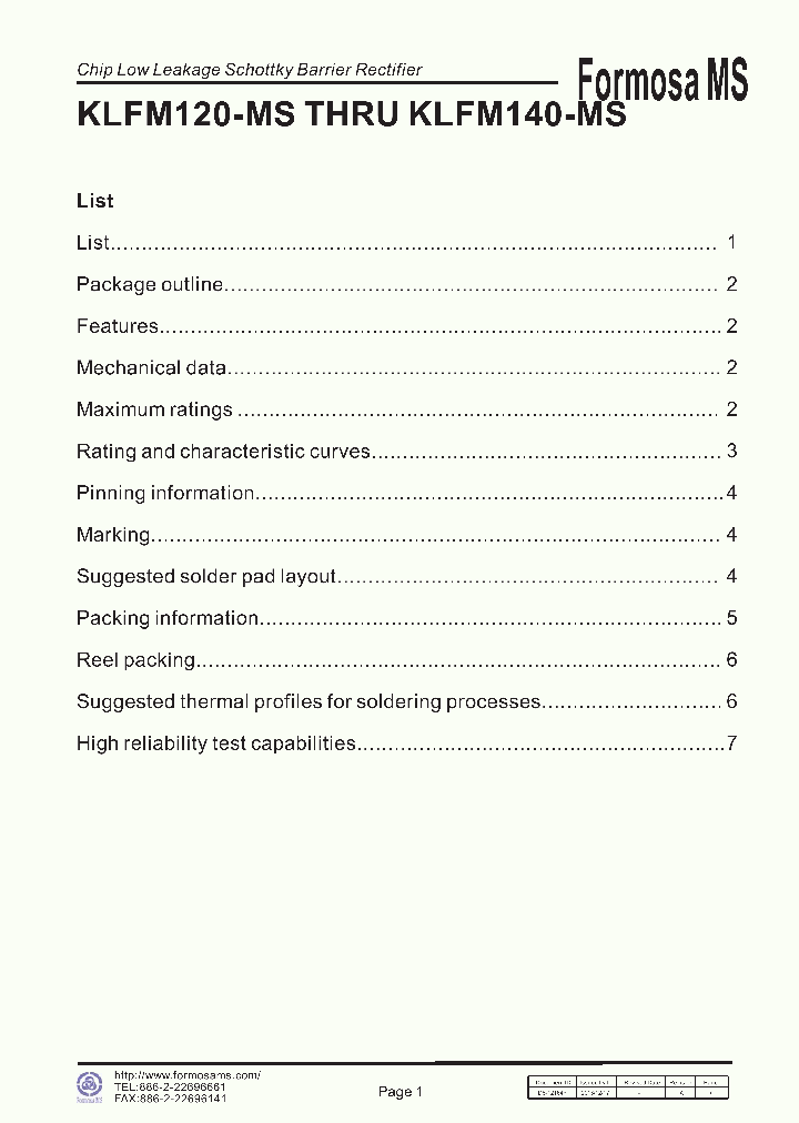 KLFM140-MS_8660983.PDF Datasheet