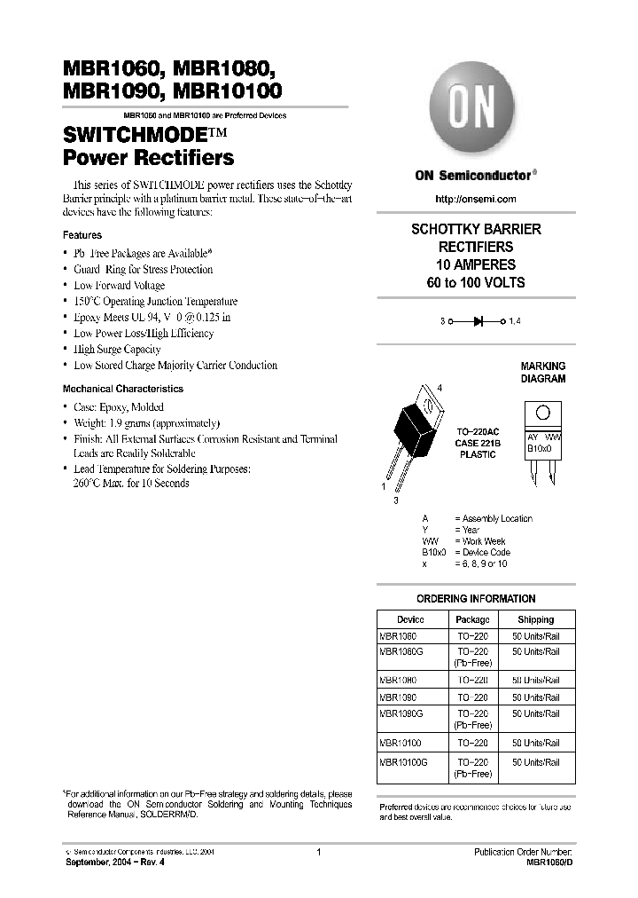 MBR1090_8666002.PDF Datasheet