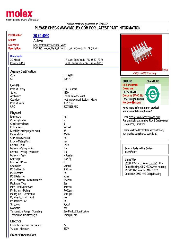 41791-0005_8673416.PDF Datasheet