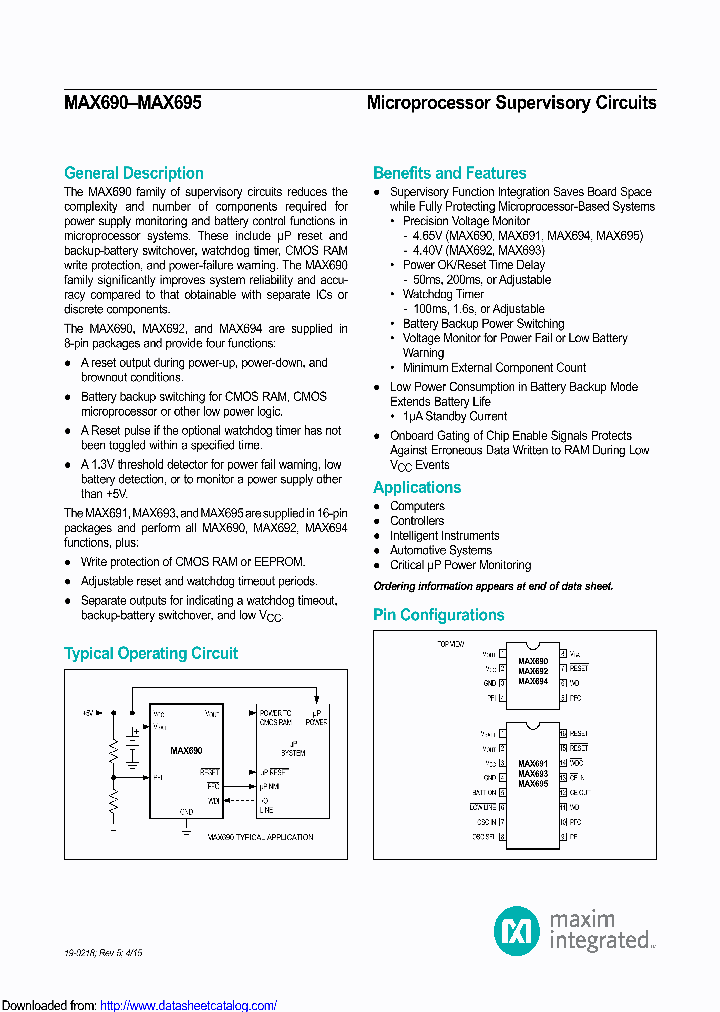 MAX694MLP883B_8680608.PDF Datasheet