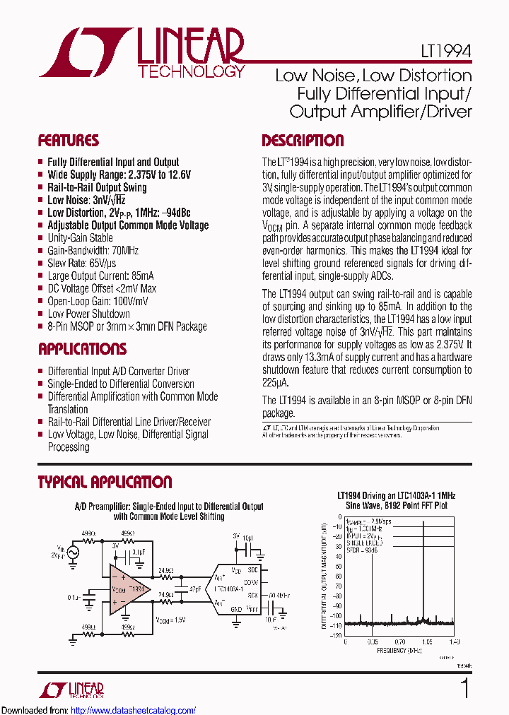 LT1994MPDDTRPBF_8687173.PDF Datasheet