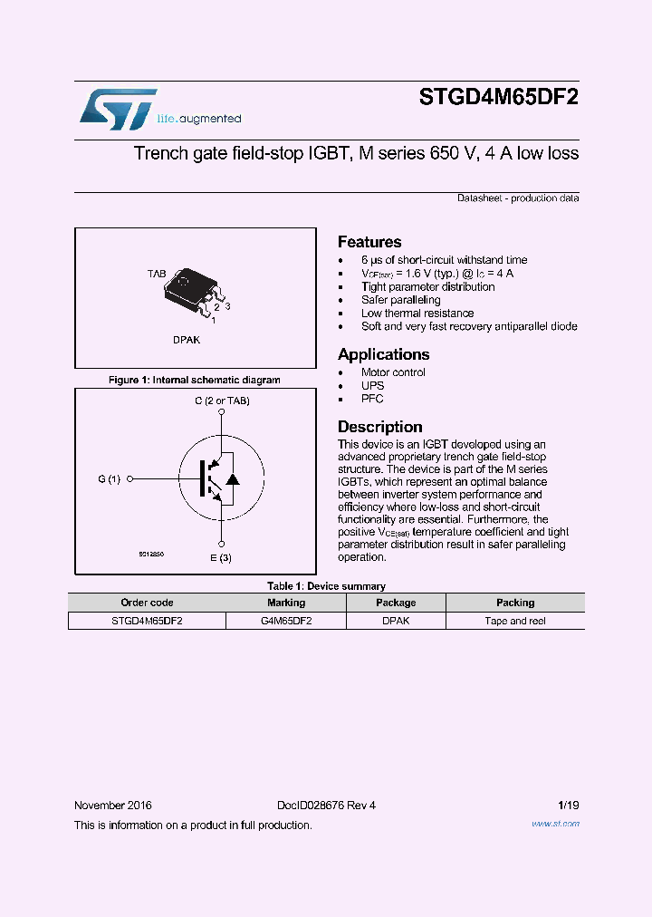STGD4M65DF2_8688727.PDF Datasheet