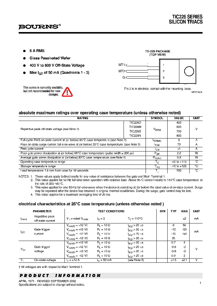 TIC226_8693086.PDF Datasheet
