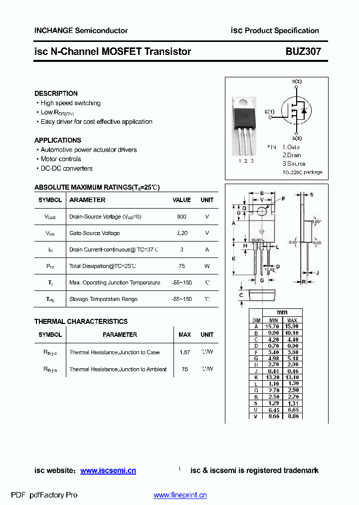 BUZ307_8695026.PDF Datasheet
