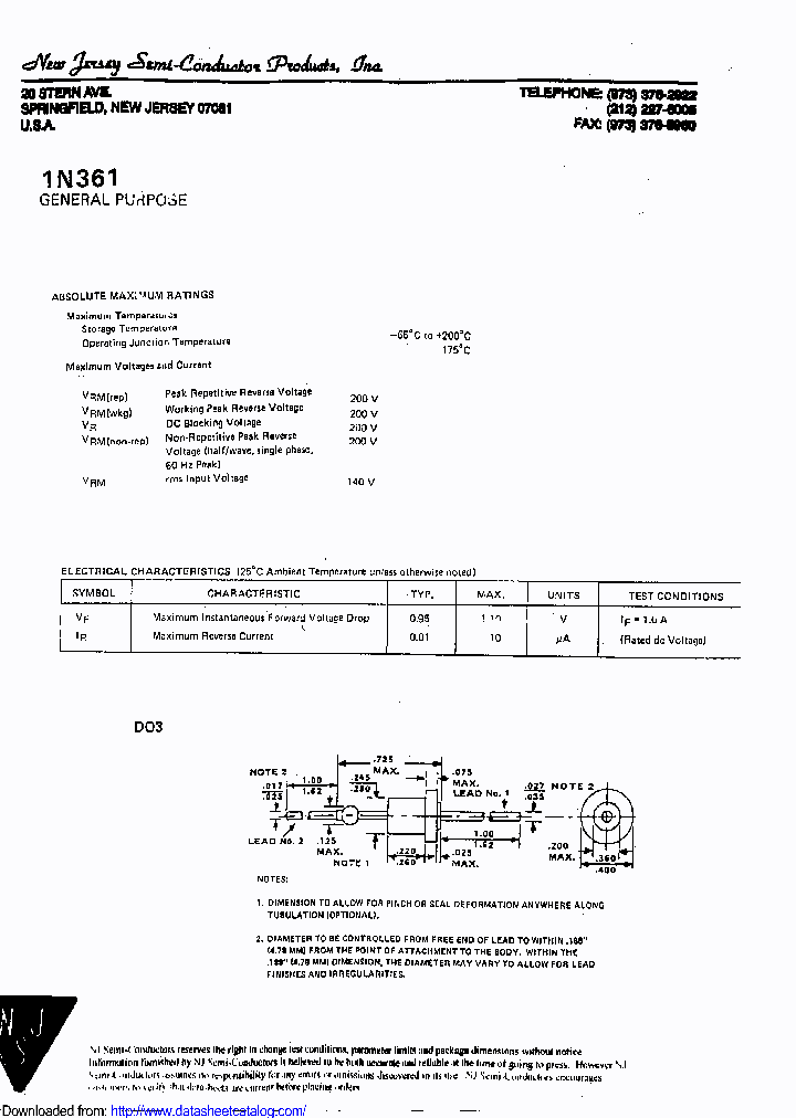 1N361_8698145.PDF Datasheet