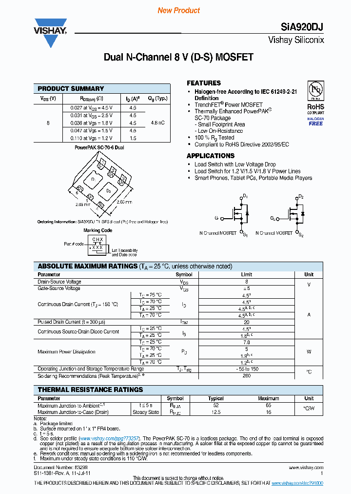 SIA920DJ_8699597.PDF Datasheet