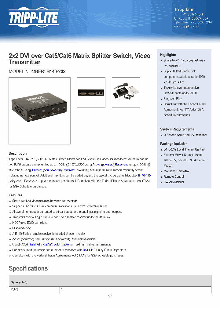 B140202_8700166.PDF Datasheet