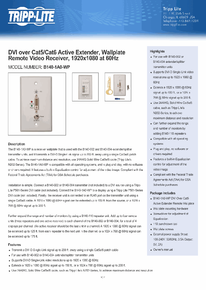 B1401A0WP_8700164.PDF Datasheet