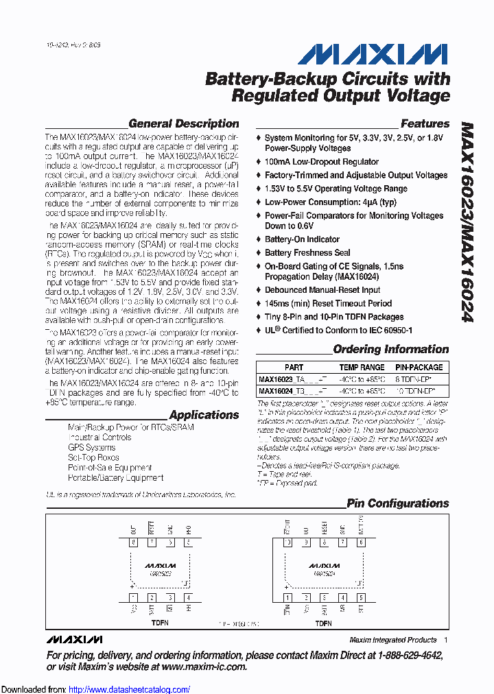MAX16024LTBS_8700281.PDF Datasheet