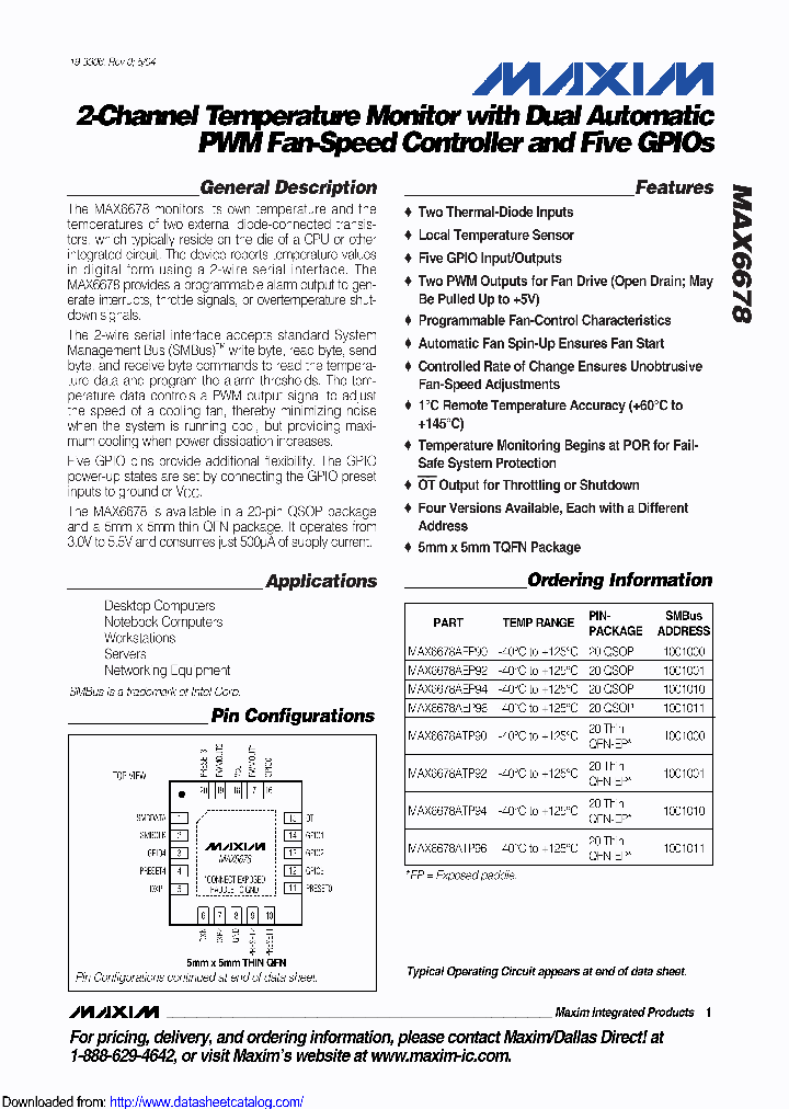 MAX6678AEP90_8700537.PDF Datasheet