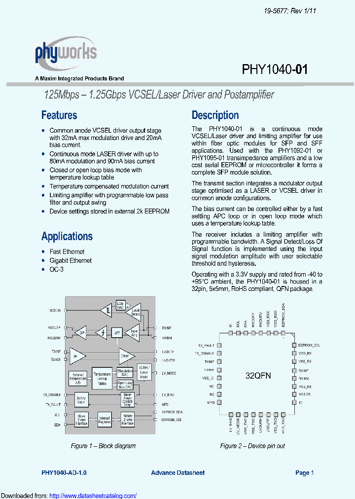 PHY1040-01EVAL-VD5_8708349.PDF Datasheet