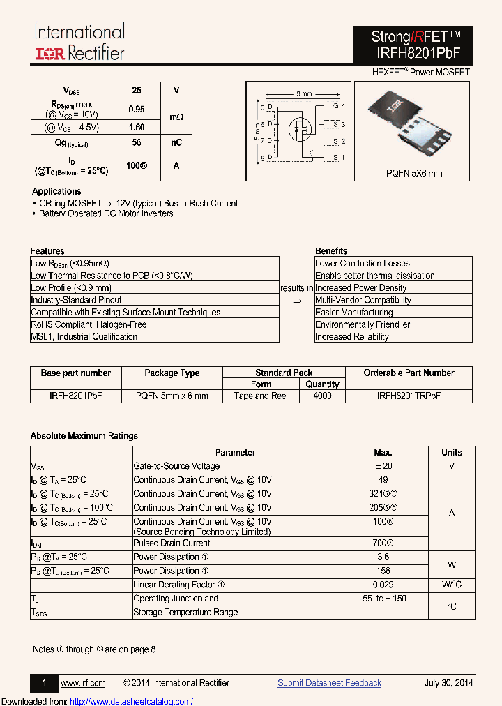 IRFH8201TRPBF_8710036.PDF Datasheet
