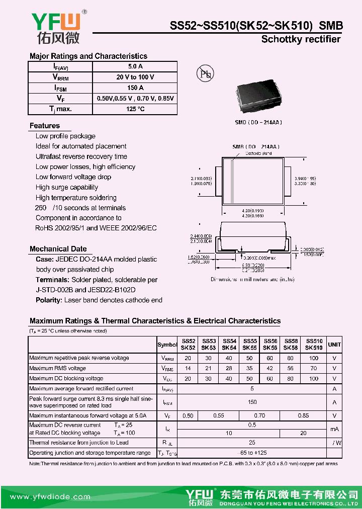 SS54-SMB_8715026.PDF Datasheet