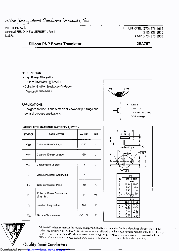 2SA757_8718062.PDF Datasheet