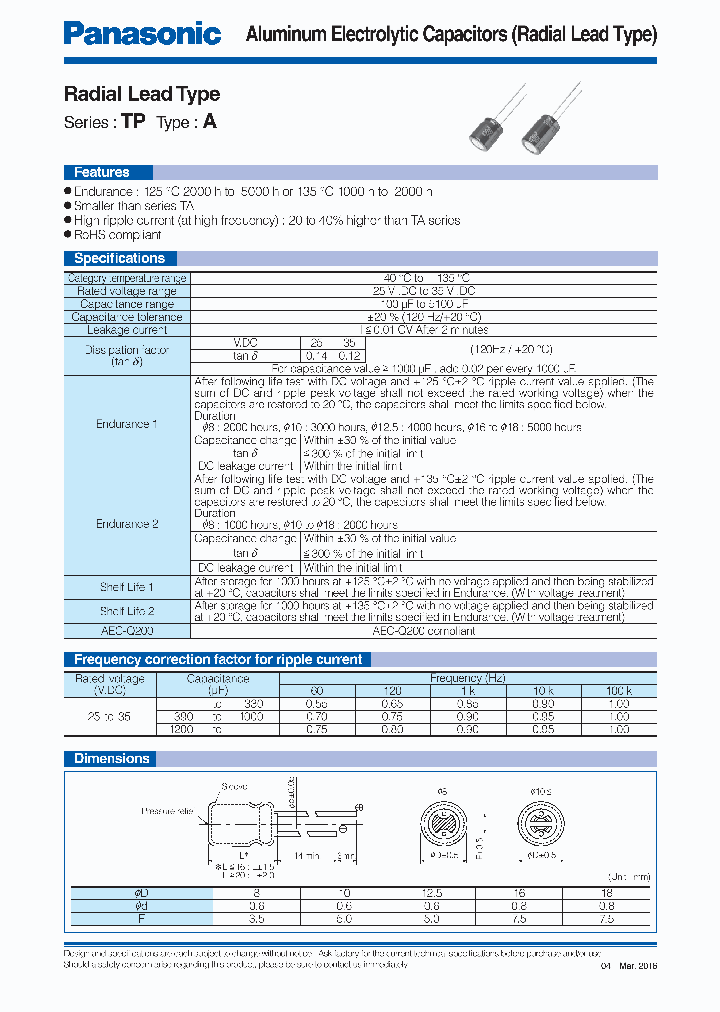 EEUTP1V152_8719624.PDF Datasheet