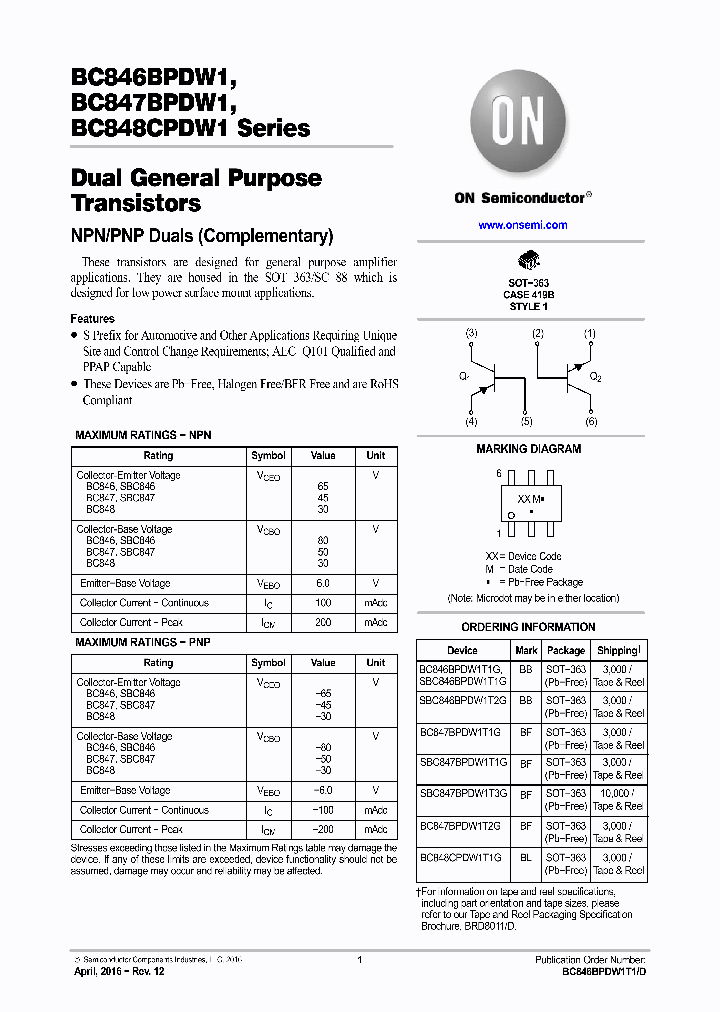 BC848CPDW1_8722628.PDF Datasheet