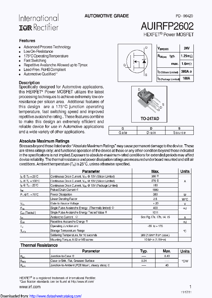 AUIRFP2602_8724202.PDF Datasheet