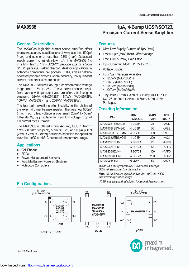 MAX9938FELT_8728845.PDF Datasheet
