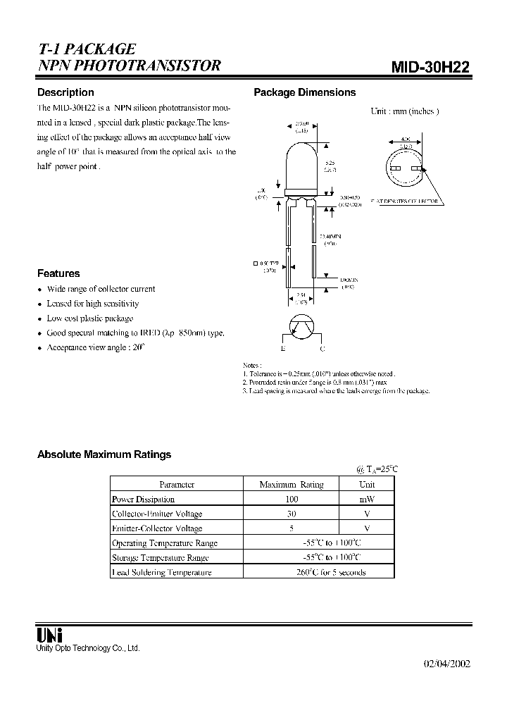 MID-30H22_8731699.PDF Datasheet