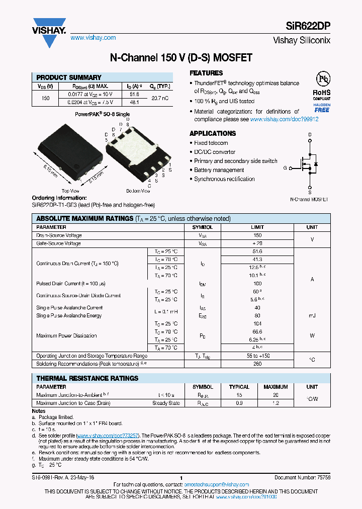 SIR622DP_8733285.PDF Datasheet