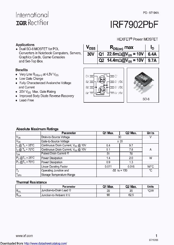 IRF7902_8734723.PDF Datasheet