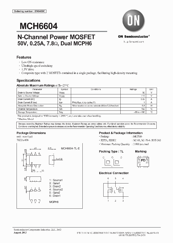 MCH6604-TL-E_8737867.PDF Datasheet