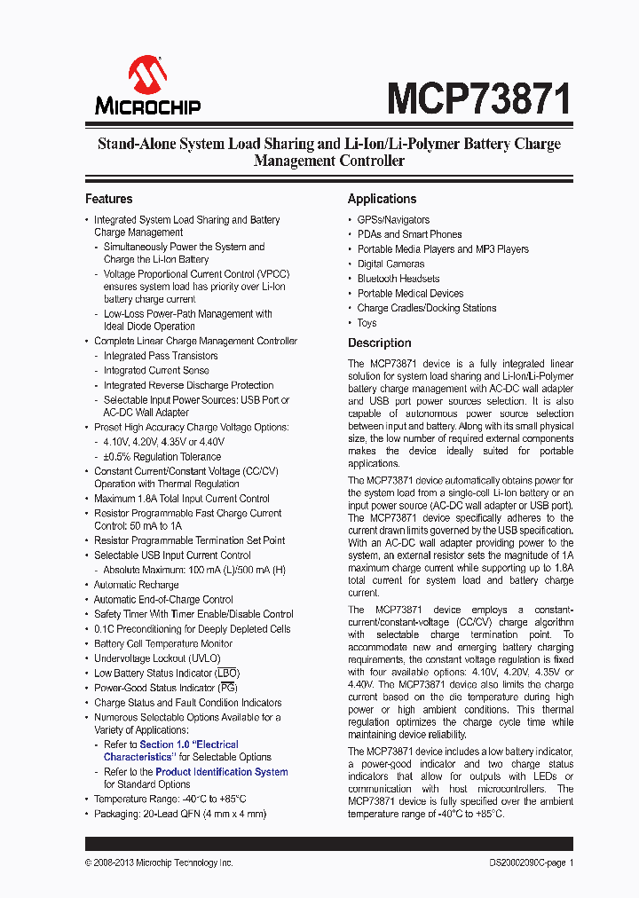 MCP73871-1CAIML_8742062.PDF Datasheet