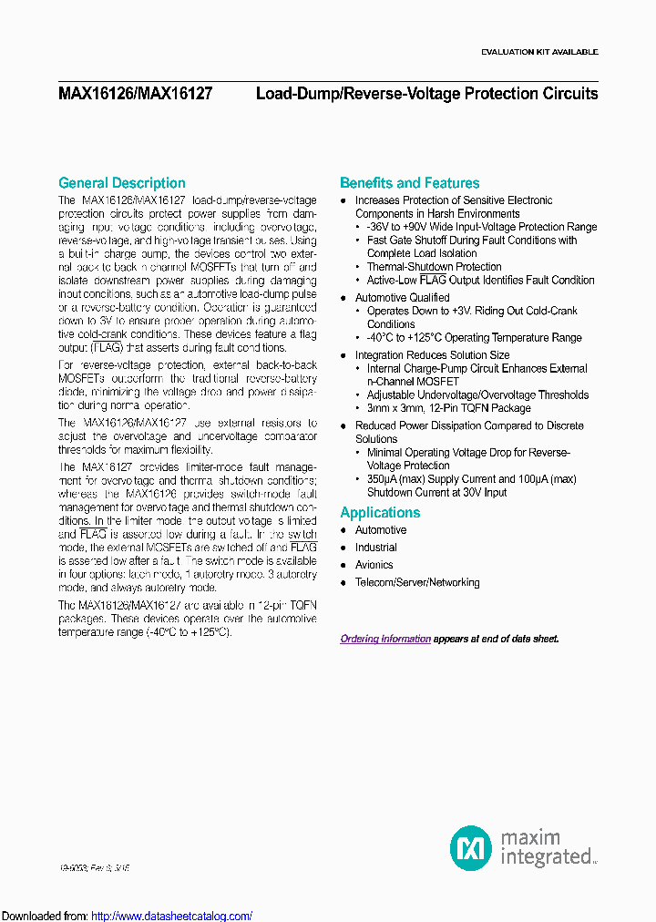 MAX16127TCT_8744109.PDF Datasheet