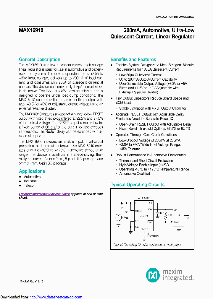 MAX16910CATA8V_8745917.PDF Datasheet