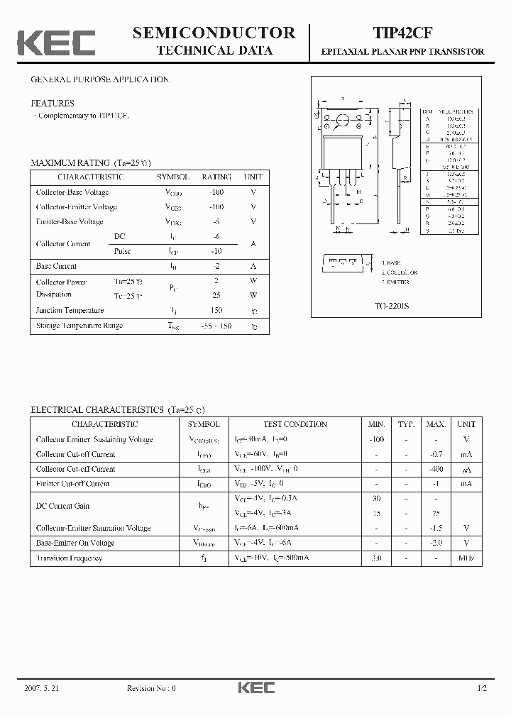 TIP42CF-15_8748112.PDF Datasheet