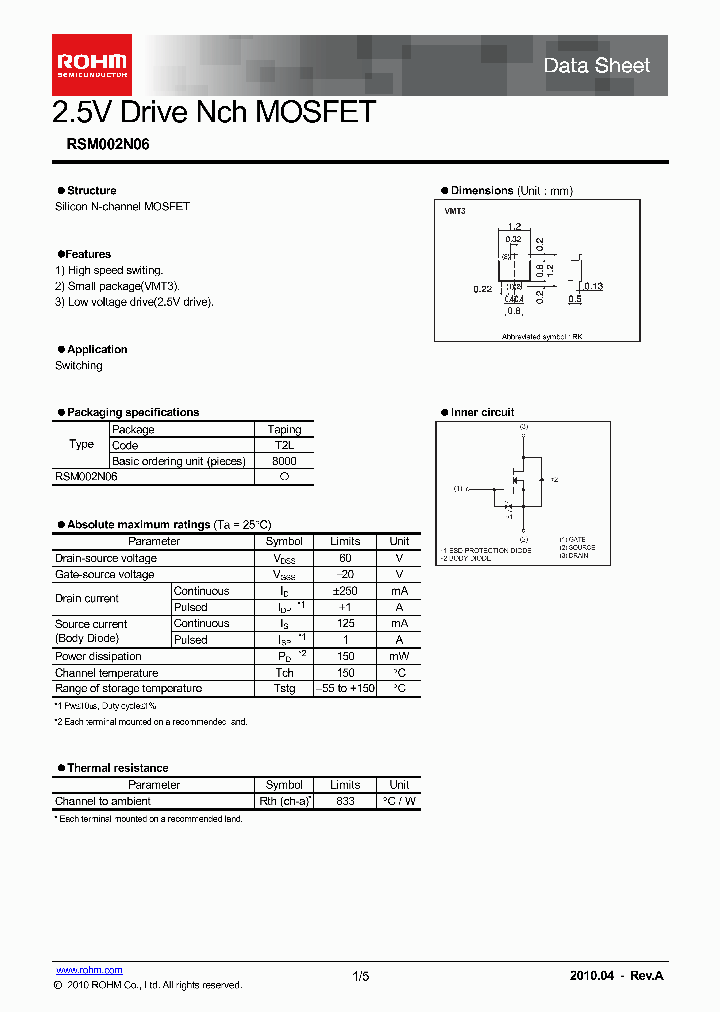 RSM002N06_8751853.PDF Datasheet