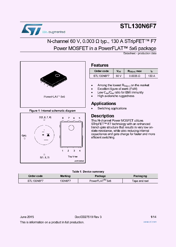 STL130N6F7_8752854.PDF Datasheet