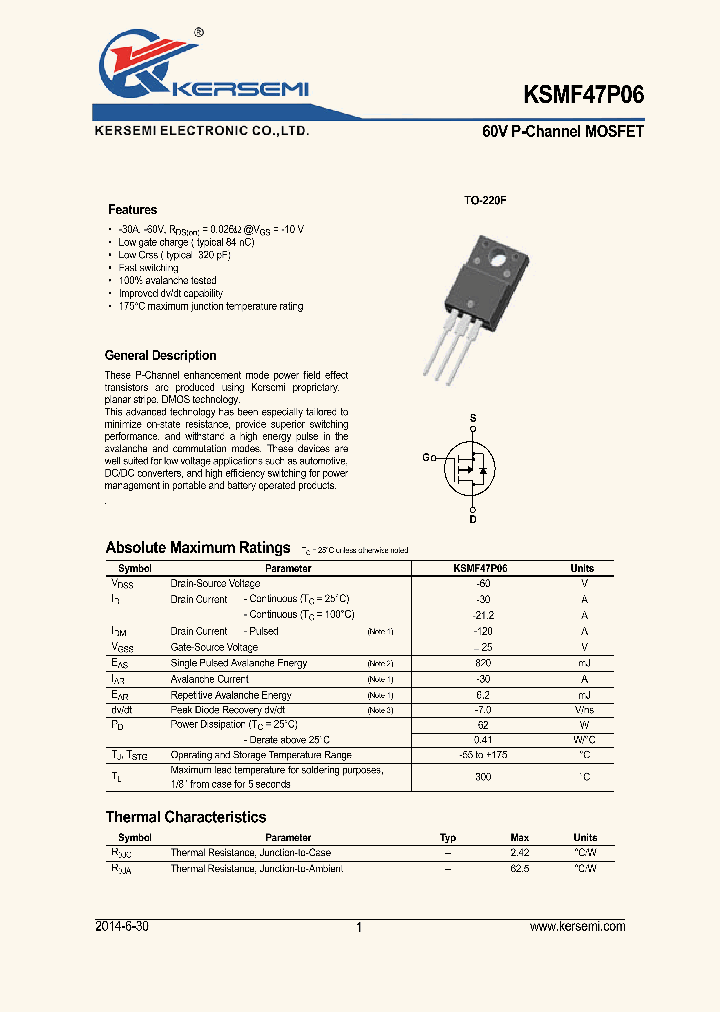 KSMF47P06_8755953.PDF Datasheet